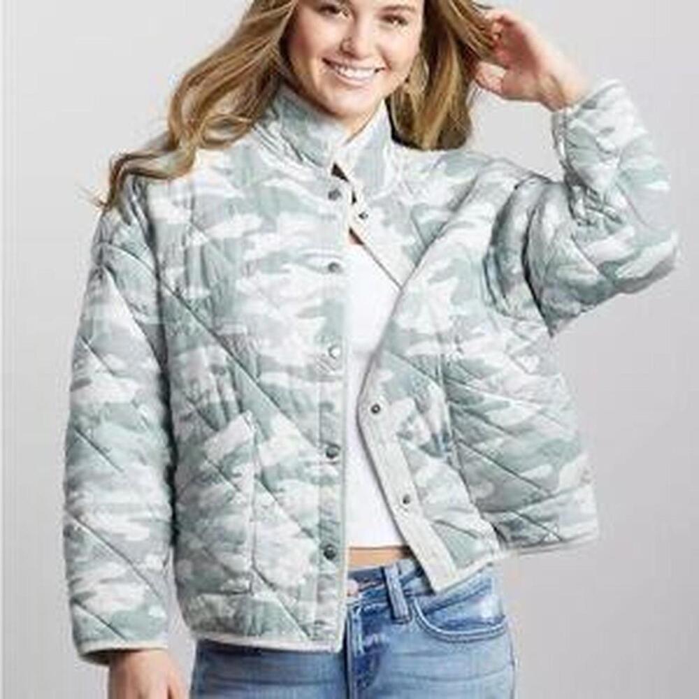 Z Supply Maya Camo Quilted Jacket